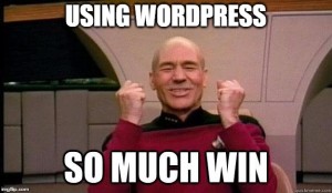 using wordpress so much win