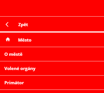 c-budejovice mobilní menu